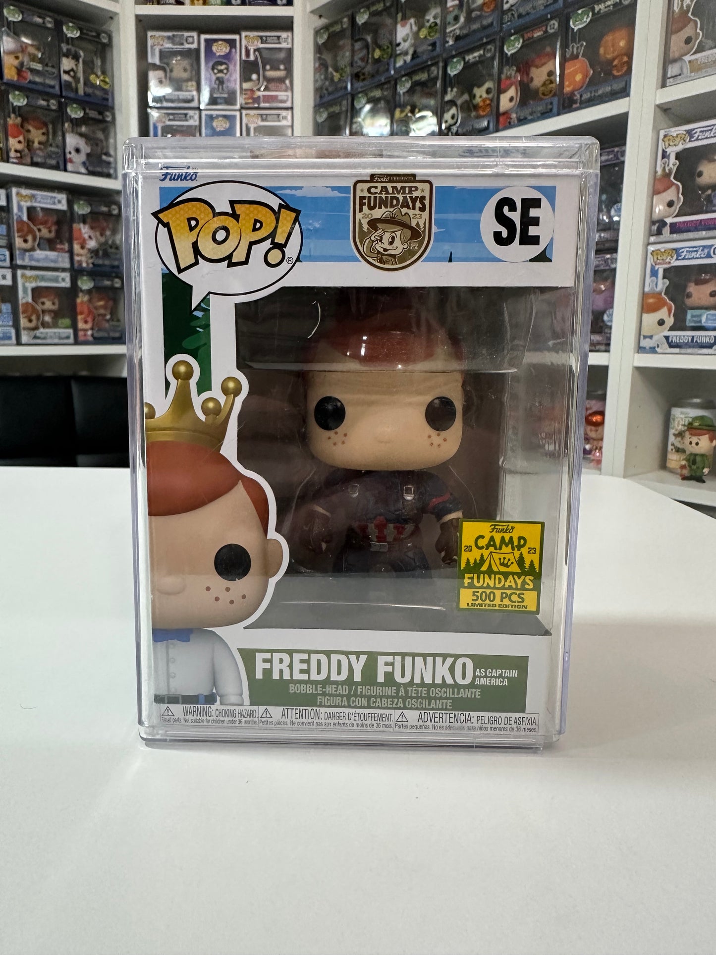 Freddy Funko as Captain America