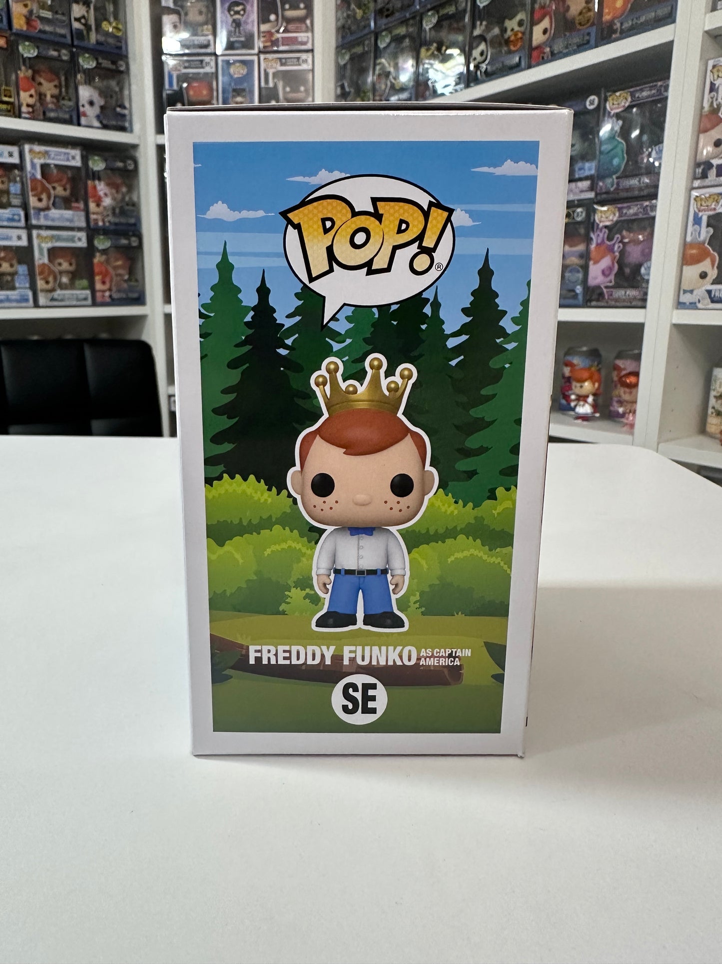 Freddy Funko as Captain America