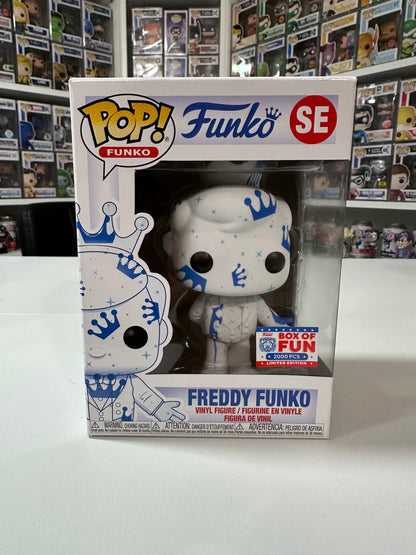 Freddy Funko White with Blue Crowns