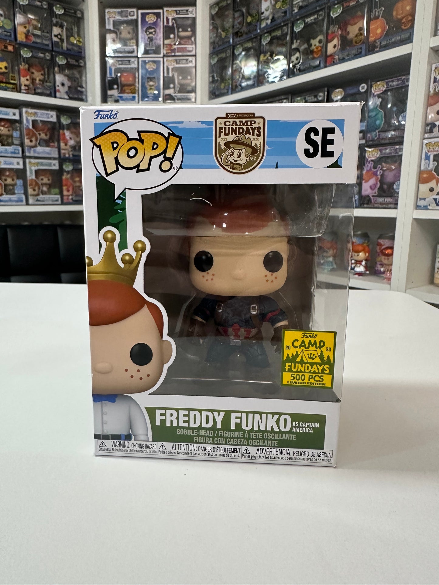 Freddy Funko as Captain America